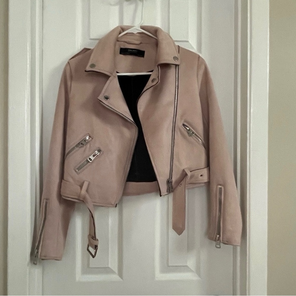 Women's Pink Moto Jacket